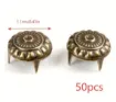 remaches metalicos labrados medida 11mms x50 unidades color bronce 1