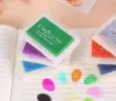 almohadilla tinta para sellos craft ink pad para scrapbooking madera tela papel 72x52mms color 5