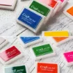 almohadilla tinta para sellos craft ink pad para scrapbooking madera tela papel 72x52mms color 6