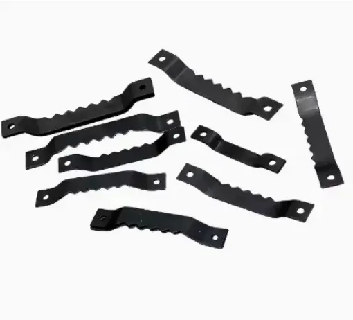 gancho colgador dentado metalico sierra para cuadros medida 45x8mms tornillos negro por 50 unidades 0