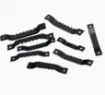 gancho colgador dentado metalico sierra para cuadros medida 45x8mms tornillos negro por 10 unidades 0