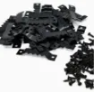 gancho colgador dentado metalico sierra para cuadros medida 45x8mms tornillos negro por 10 unidades 1