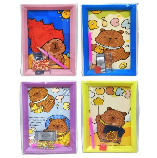 pintura diamantes 5d set infantiles marco 18x13 5x1 8cms varios motivos 0