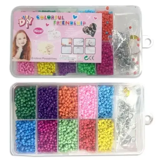 set bijou para armar pulseras collares organizador 17x9 6x1 8cms 0