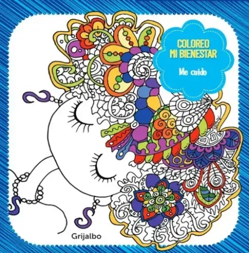 libro para colorear mandalas serie coloreo mi bienestar grijalbo 20x20cms me cuido 0