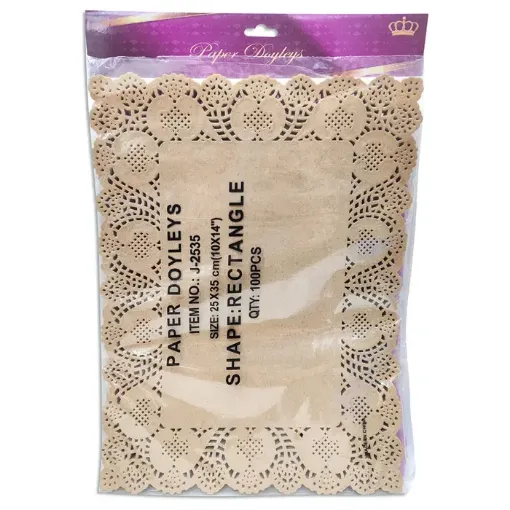 rodal rectangular medida 25x35cms kraft x12 unidades 0