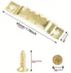 gancho colgador dentado metalico sierra para cuadros medida 45x8mms tornillos negro por 50 unidades 7