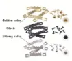 gancho colgador dentado metalico sierra para cuadros medida 45x8mms tornillos negro por 10 unidades 8