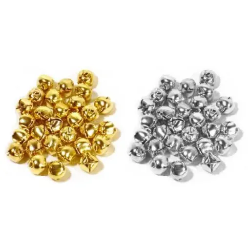 cascabeles colores 25mms color dorado por 10 unidades 0