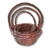 canasta mimbre asa mini medida 18x8x23 5cms color marron oscuro 1