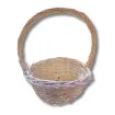 canasta mimbre asa chica medida 23x10x28cms color blanco 0