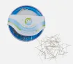 caja alfileres acero inoxidable medida 34mms fox 7 8 x25grs almohadilla 7