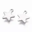 dijes acero inoxidable modelo estrella 10x8mms x200 unidades color plata 1