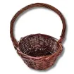 canasta mimbre asa chica medida 23x10x28cms color marron oscuro 0