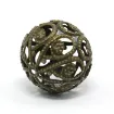 filigrana metalica bolitas caladas 6 16mms por 20grs 34 unidades color bronce antiguo 2