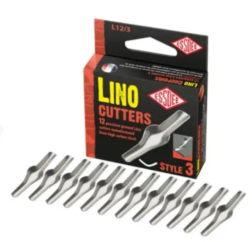 lino cutters styles essdee set 12 cortadores lin leo acero al carbono rectificados modelo nr 3 0