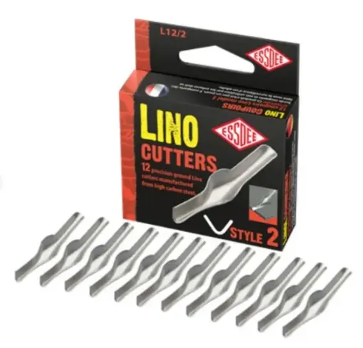 lino cutters styles essdee set 12 cortadores lin leo acero al carbono rectificados modelo nr 2 0