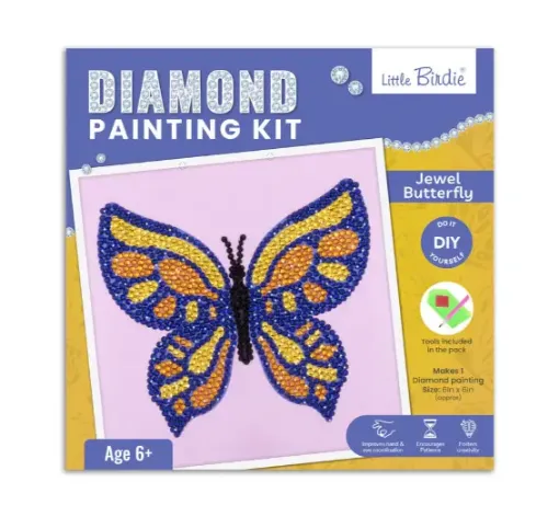 kit infantil diamond painting kit pintura diamantes itsy bitsy modelo unicornio 0