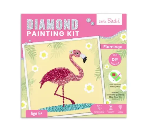 kit infantil diamond painting kit pintura diamantes itsy bitsy modelo flamenco 0
