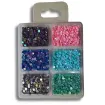 set lentejuelas itsy bitsy x6 colores iridiscentes x24grs 0