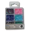 set lentejuelas itsy bitsy x6 colores iridiscentes x24grs 1