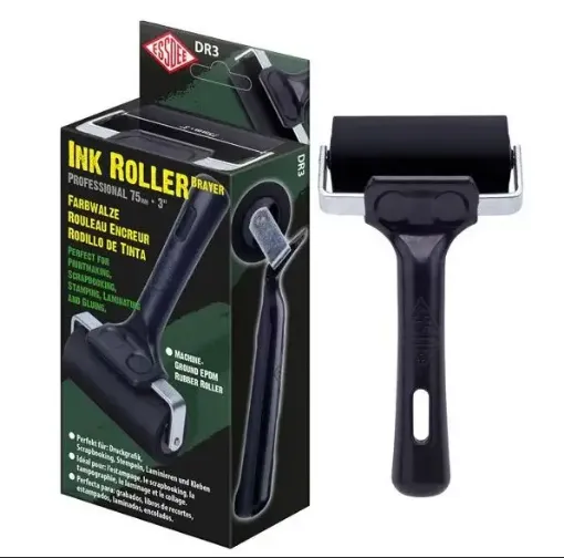 rodillo goma para grabado profesional essdee ink roller professional 75mms dr3b 0