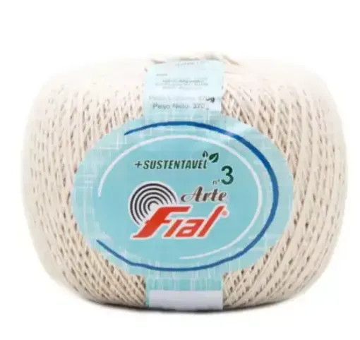 hilo algodon brasil fial no 3 5 cabos cono 370grs 980mts color crudo 0