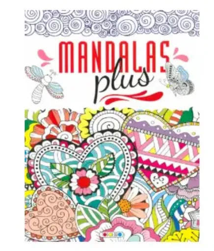 libro para colorear mandalas plus 32 paginas 21x28cms todolibro 0