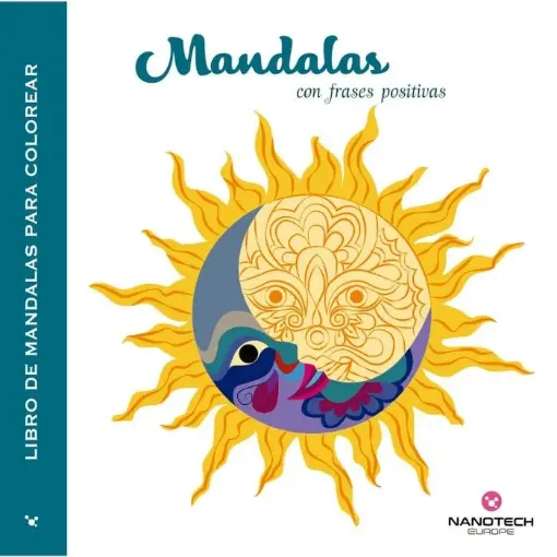 libro mandalas para colorear colorterapia 56 paginas 22x22cms nanotech tapa mandalas frases 0