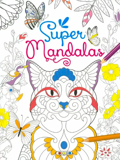 libro para colorear mandalas super mandalas 32 paginas 21x28cms todolibro 0
