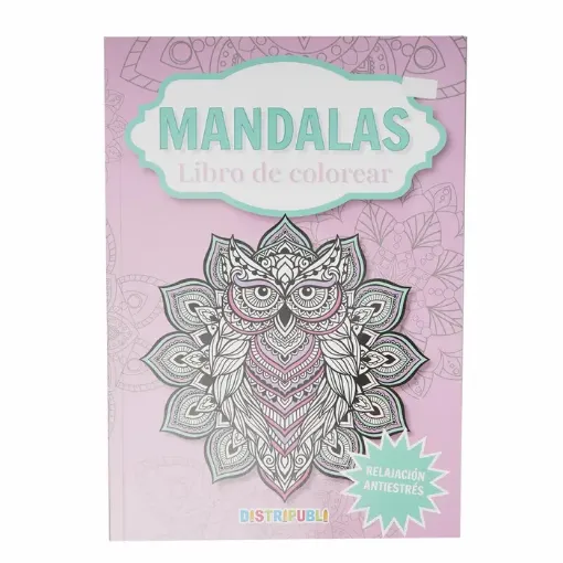libro para colorear mandalas relajacion antiestress 16 paginas 21x28cms distripubli 0