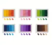 almohadilla tinta para sellos craft ink pad para scrapbooking 72x52mms degrade x4 colores varios 0