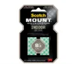 cinta doble faz montaje tiras 3m scotch para interior transparentes 25x25mms por 24 unidades 0