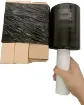 film strech negro 23 micras mango 125mms ancho bobina 600grs x200mts aprox 0