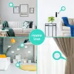 velcro adhesivo circular 15mms 2 partes plancha 60 unidades color blanco 9