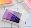 almohadilla tinta para sellos craft ink pad para scrapbooking 72x52mms degrade x4 colores varios 3
