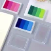 almohadilla tinta para sellos craft ink pad para scrapbooking 72x52mms degrade x4 colores varios 5