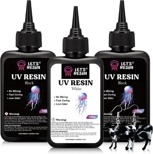 resina uv pigmentada coloreada lets resin color negro x100grs 0