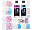 kit resina epoxi transparente sin burbujas lets resin x473ml 6 moldes posavasos accesorios 1