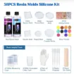 kit resina epoxi transparente sin burbujas lets resin x473ml 6 moldes posavasos accesorios 2