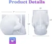 molde silicona modelo craneo calavera 3d grande medida 65x100x85mms lets resin 1