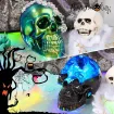molde silicona modelo craneo calavera 3d grande medida 65x100x85mms lets resin 2