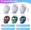 set 3 moldes silicona modelo macetas craneo calavera 3d 80x88mms lets resin x3 modelos 2