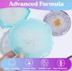 kit resina epoxi transparente sin burbujas lets resin x473ml 6 moldes posavasos accesorios 4