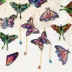 set 2 moldes silicona para resina epoxi lets resin caravanas alas mariposas accesorios 2