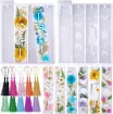 set 2 moldes silicona para resina epoxi lets resin 2 modelos marca paginas accesorios 0