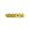 perchero colgador metalico dorado 3 ganchos medida 21x3cms 1