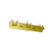 perchero colgador metalico dorado 3 ganchos medida 21x3cms 2