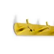 perchero colgador metalico dorado 3 ganchos medida 21x3cms 5