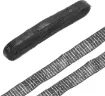 cinta tira cadena lentejuelas cuadradas colores ancho 25mms por 2mts color negro 0